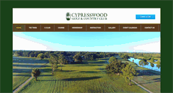 Desktop Screenshot of cypresswoodcc.com