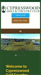 Mobile Screenshot of cypresswoodcc.com