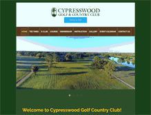 Tablet Screenshot of cypresswoodcc.com